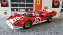 1/24 1970 Ferrari 512S Coda Lunga Long Tail Scuderia Filipinetti Le Mans #15 Parkes/Müller