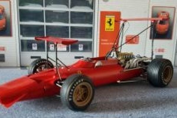 1/20 1969 Ferrari 312 F1 Test Double High Wing Mike Parkes