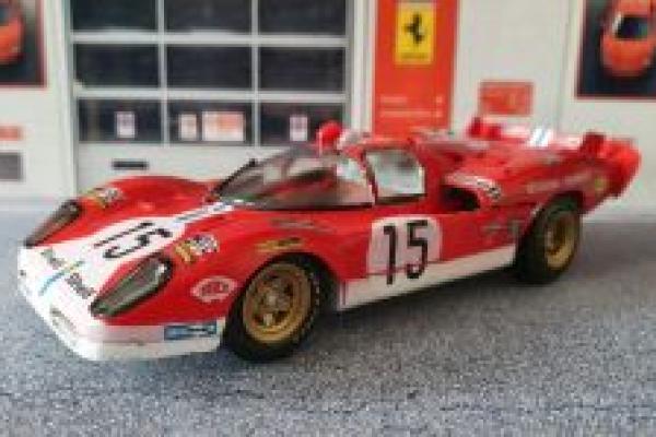 1/24 1970 Ferrari 512S Coda Lunga Long Tail Scuderia Filipinetti Le Mans #15 Parkes/Müller