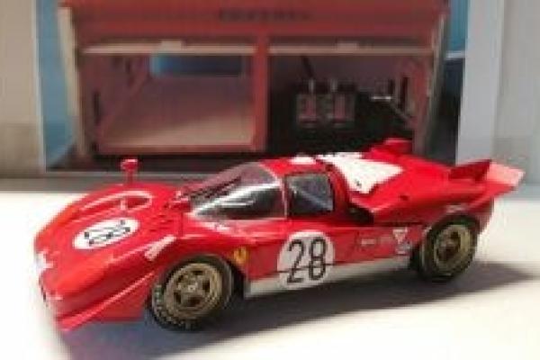 1/24 1970 Ferrari 512S Short Tail 24 Hrs of Daytona #28 Merzario / Ickx